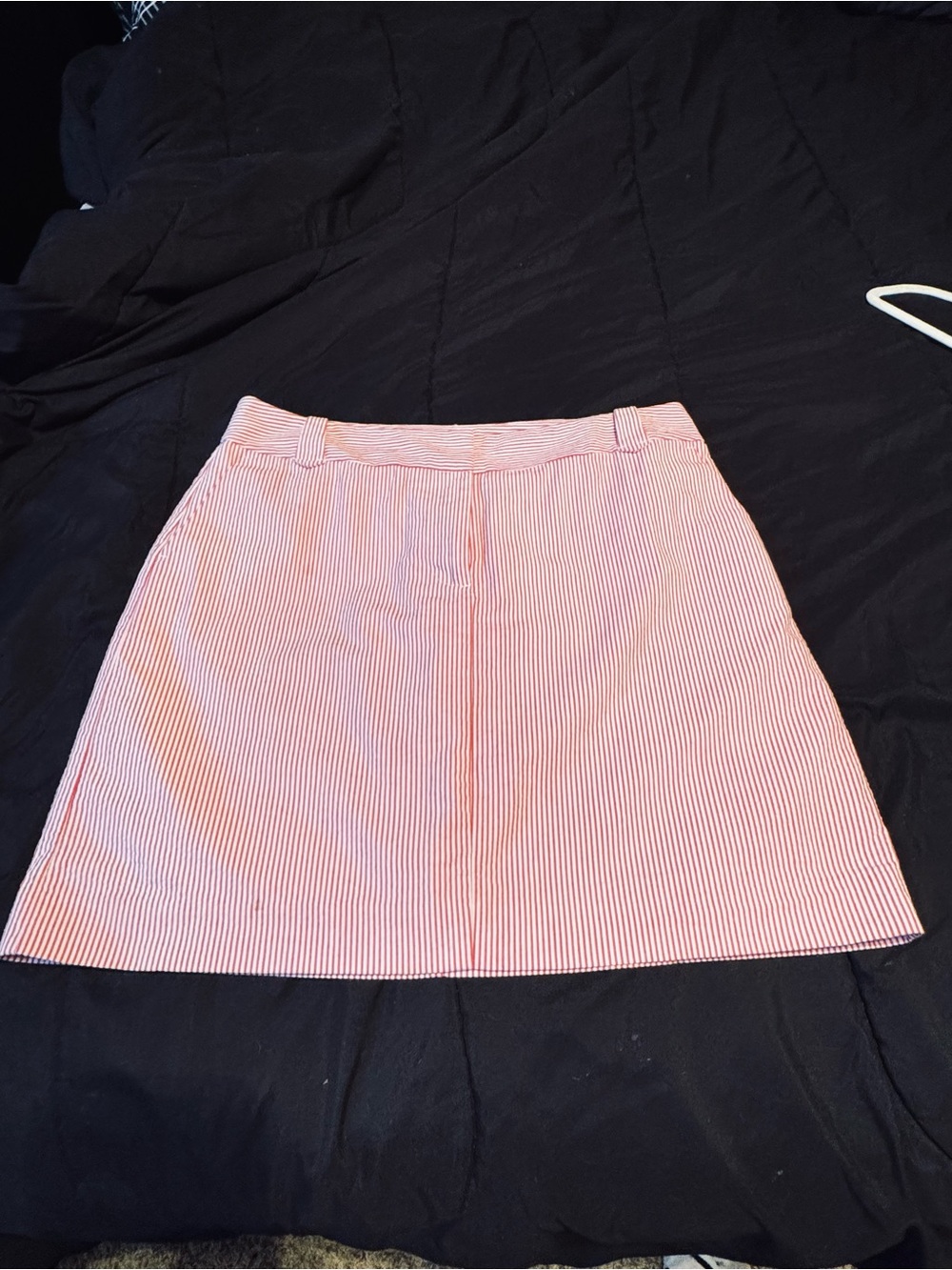 Ann Taylor LOFT Classic Pink Stripe A-Line Skirt